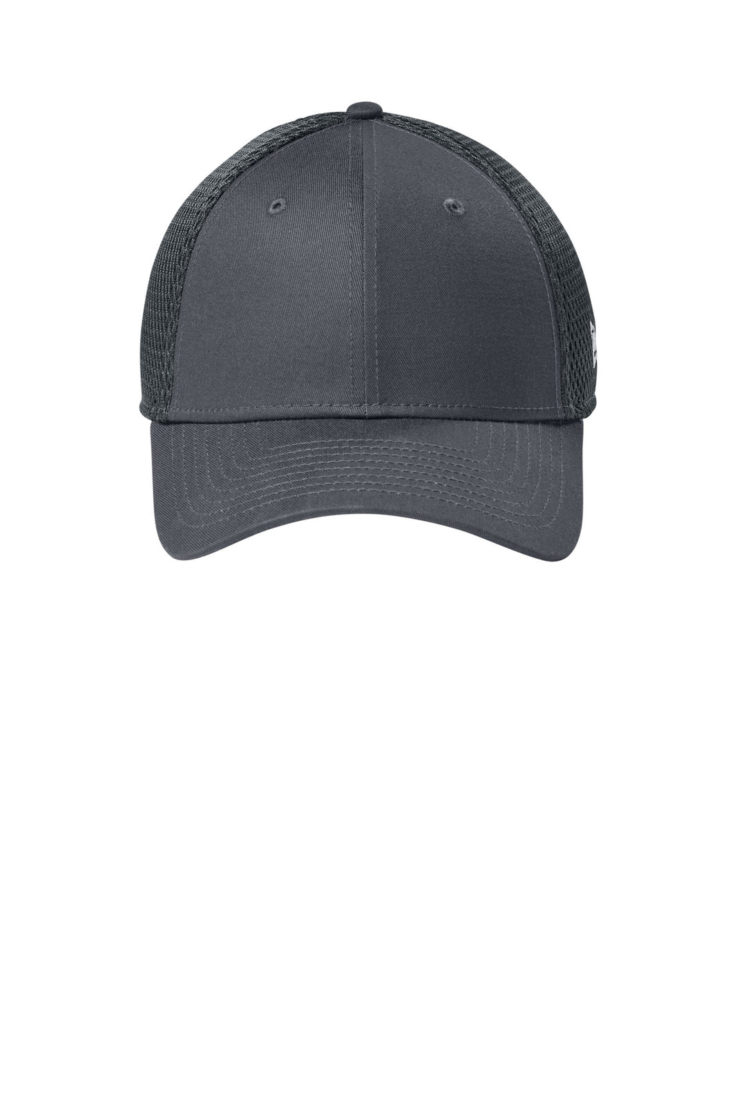 New Era - Stretch Mesh Cap.  NE1020 — Flag Charcoal/ Charcoal — front