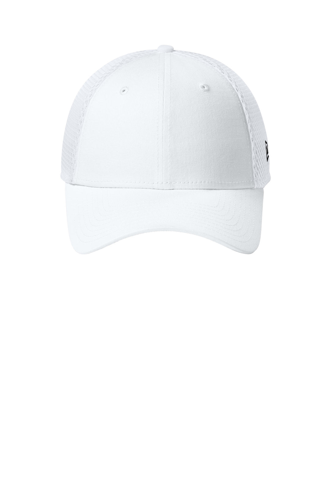 New Era - Stretch Mesh Cap.  NE1020 — Flag White/ White — front