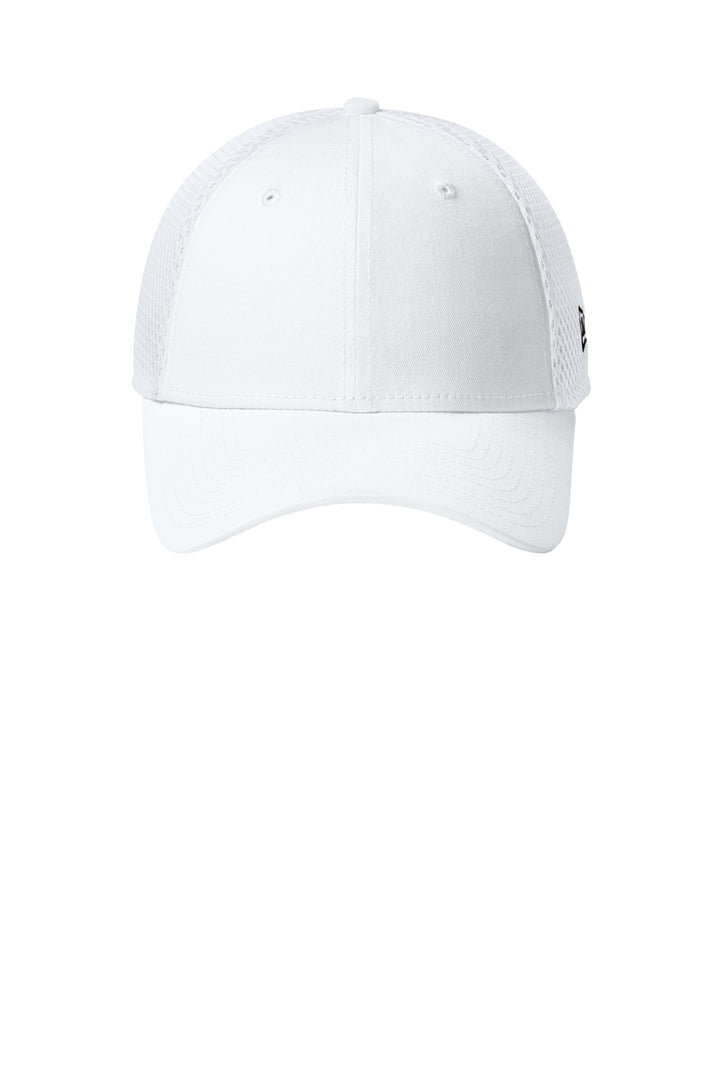 New Era - Stretch Mesh Cap.  NE1020 — Flag White/ White — front