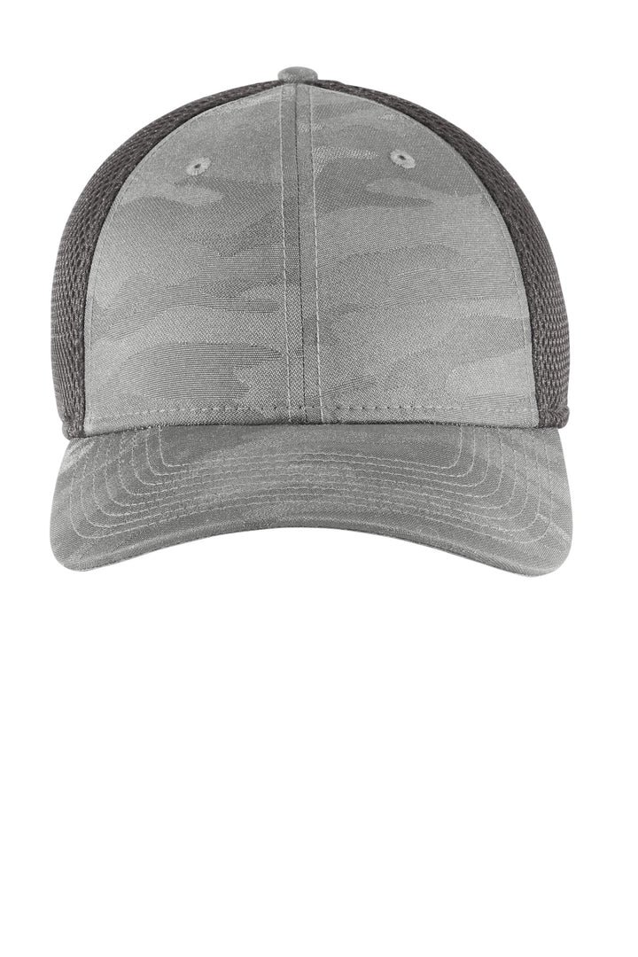 New Era  Tonal Camo Stretch Tech Mesh Cap NE1091 — Rainstorm Grey Camo/ Graphite — front