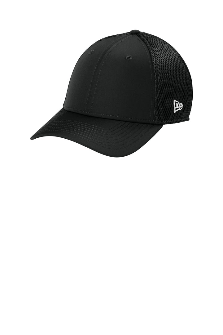 New Era 39THIRTY Performance Stretch Mesh Cap NE1130 — Black — front