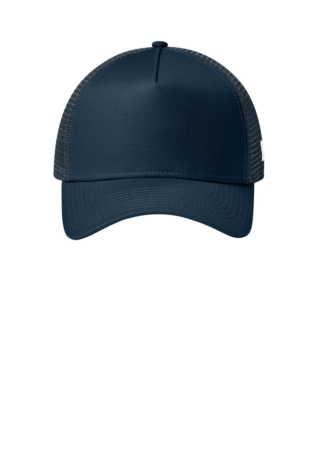 New Era Snapback Trucker Cap. NE205 — Flag Deep Navy — front