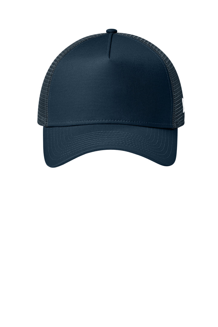 New Era Snapback Trucker Cap. NE205 — Flag Deep Navy — front