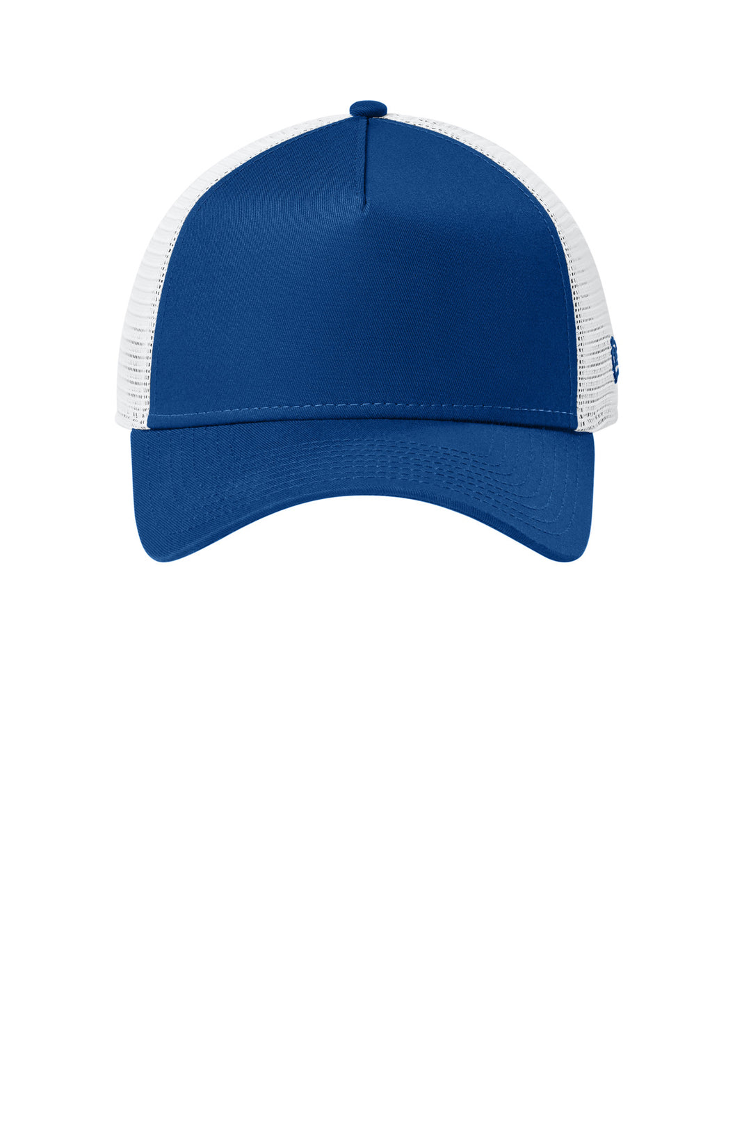 New Era Snapback Trucker Cap. NE205 — Flag Royal/ White — front
