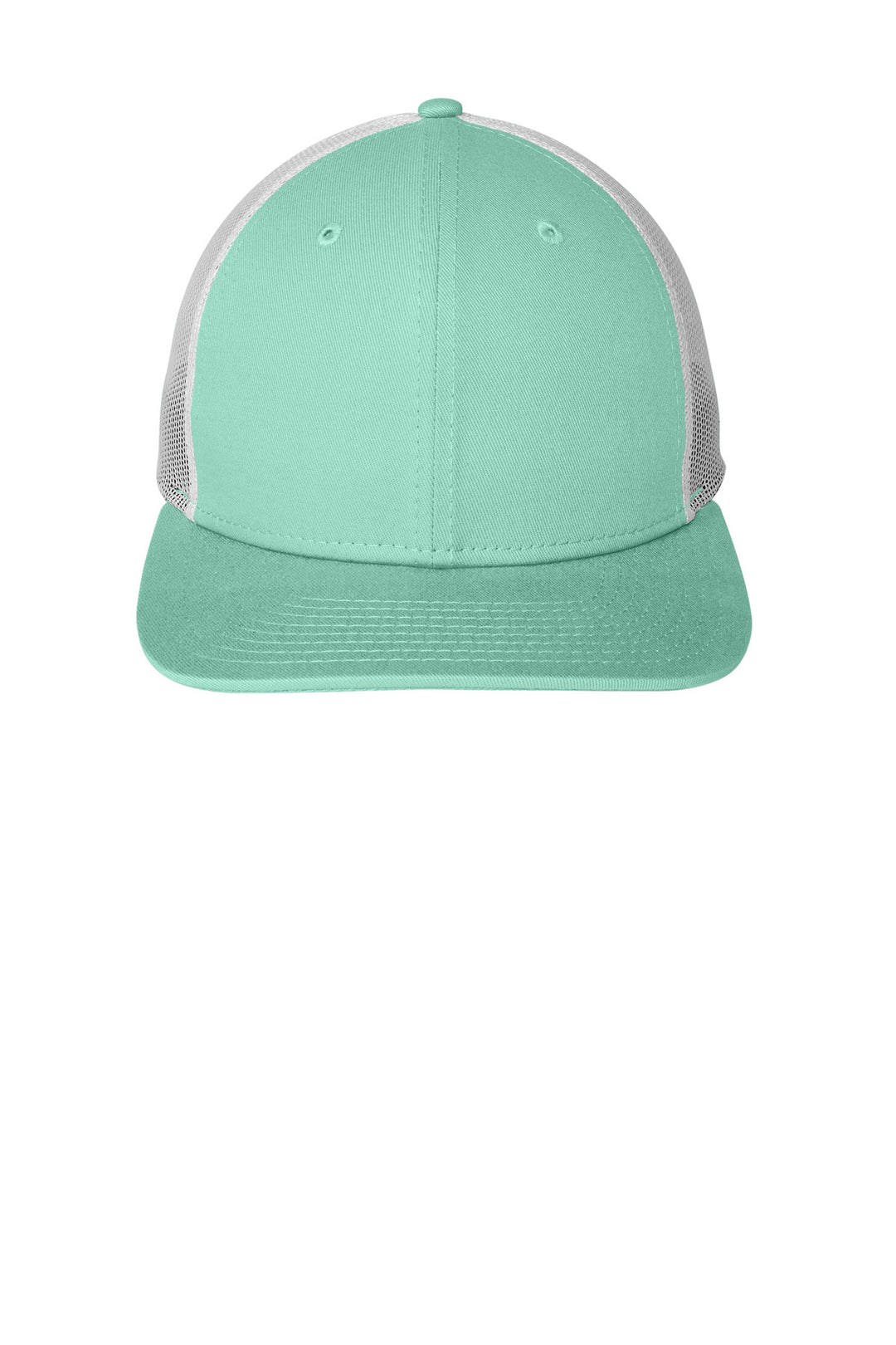 New Era   Snapback Low Profile Trucker Cap   NE207 — Mint/ White — front