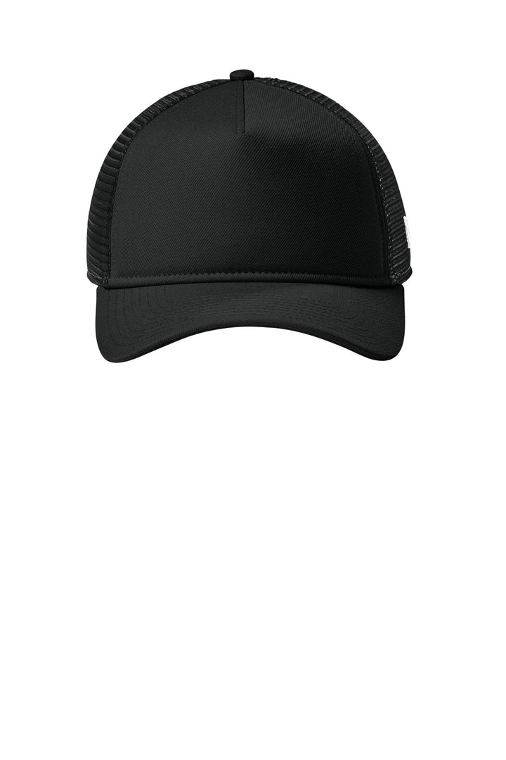 New Era A-Frame Snapback Mesh Back Cap NE212 — Flag Black/ Black — front