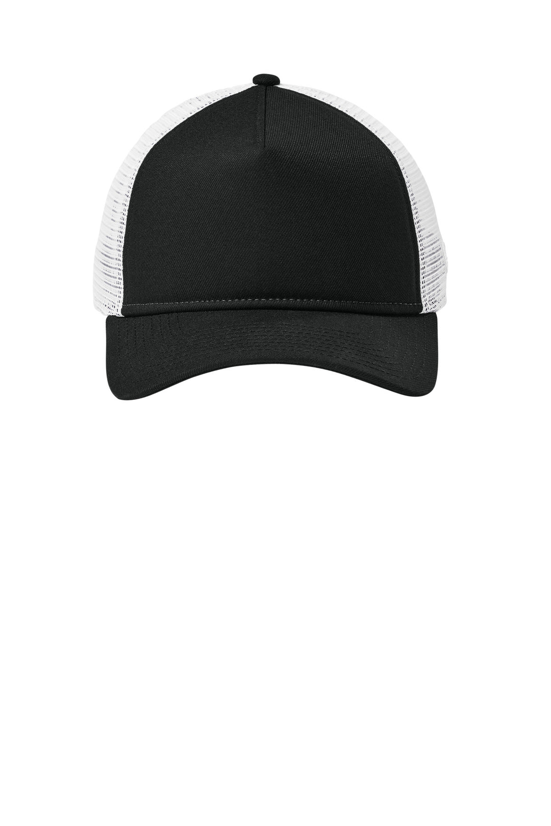 New Era A-Frame Snapback Mesh Back Cap NE212 — Flag Black/ White — front