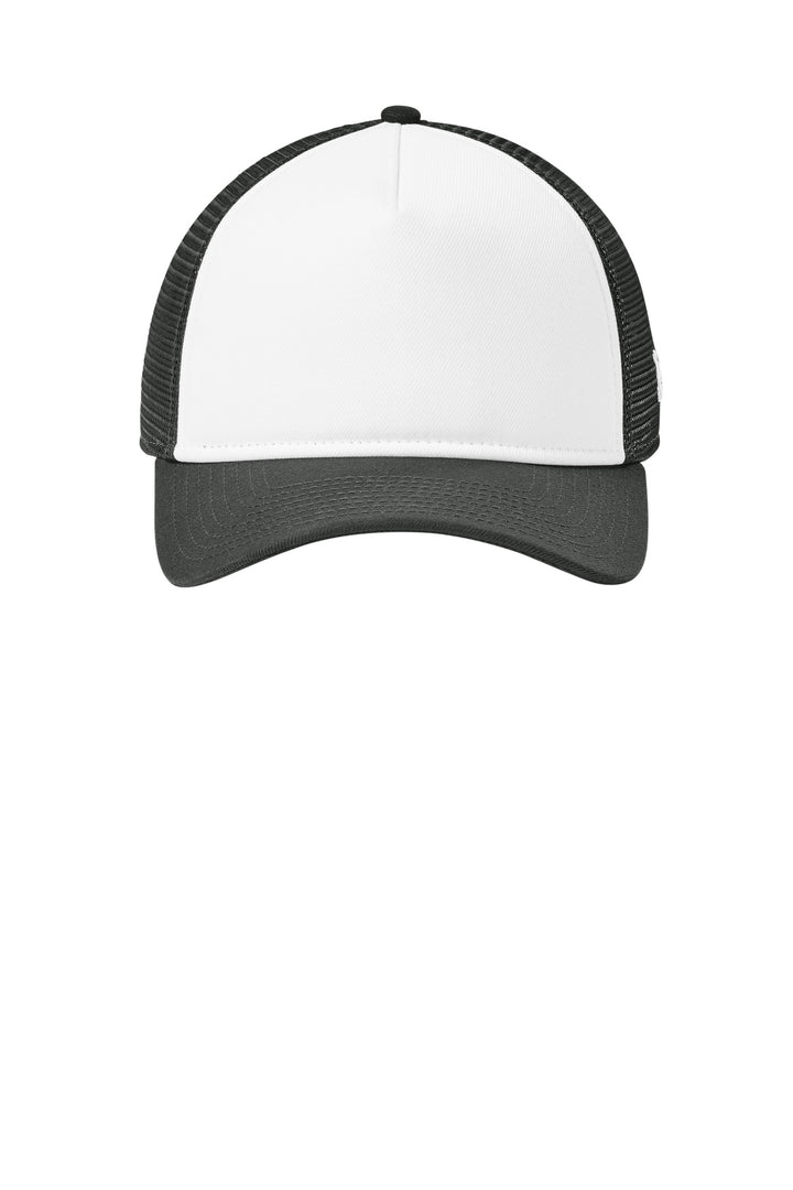 New Era A-Frame Snapback Mesh Back Cap NE212 — Flag White/ Graphite/ Graphite — front