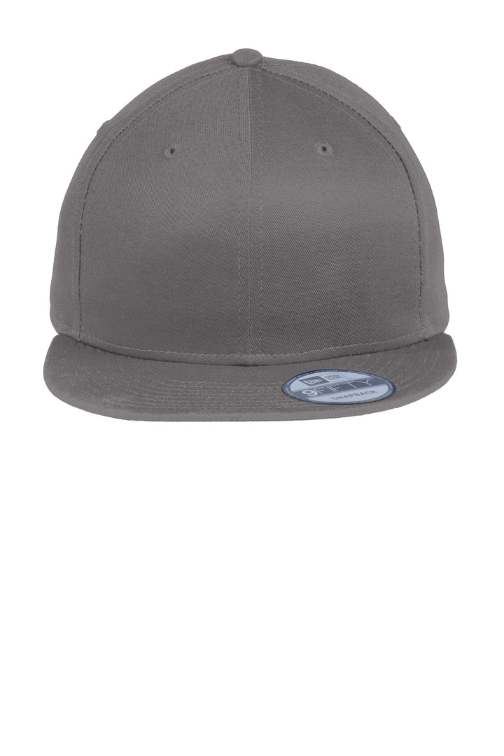 New Era - Flat Bill Snapback Cap. NE400 — Charcoal — front