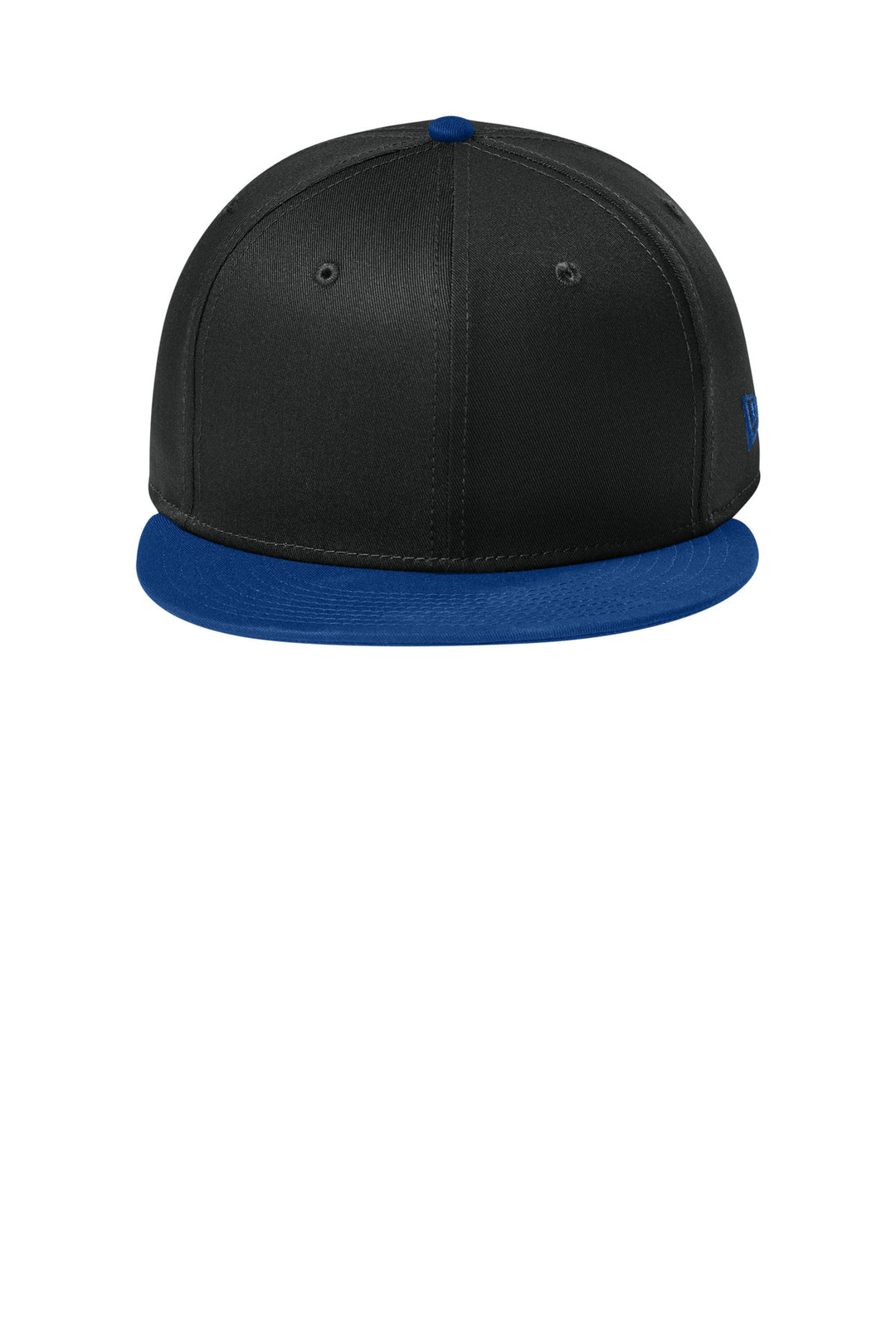 New Era - Flat Bill Snapback Cap. NE400 — Flag Black/ Royal — front