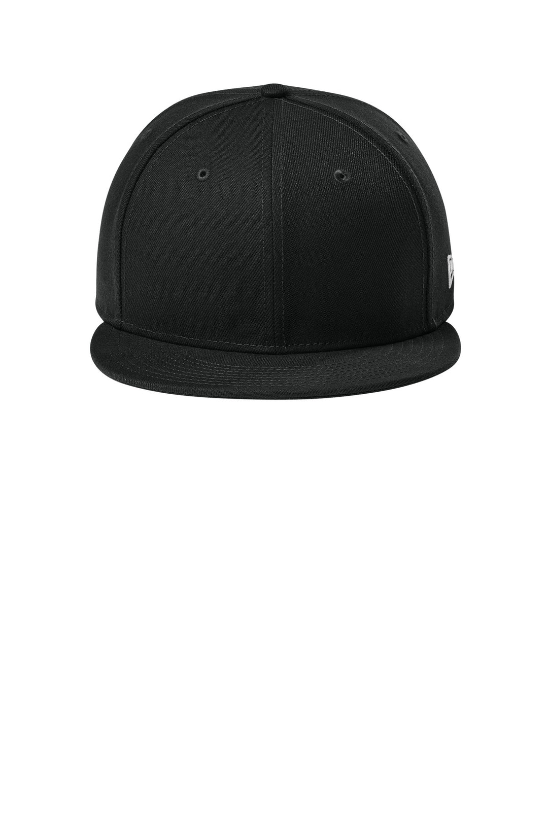 New Era Standard Fit Flat Bill Snapback Cap NE4020 — Flag Black — front