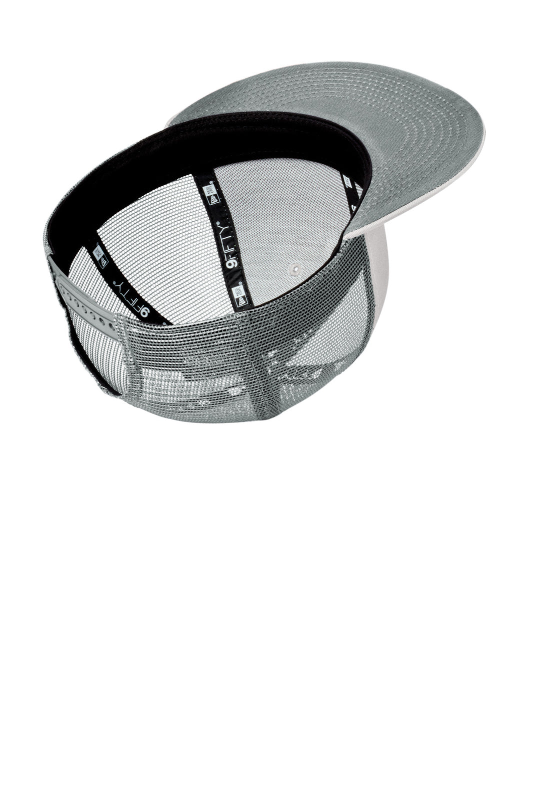 New Era Standard Fit Snapback Trucker Cap NE4030 — Grey/ Graphite — front