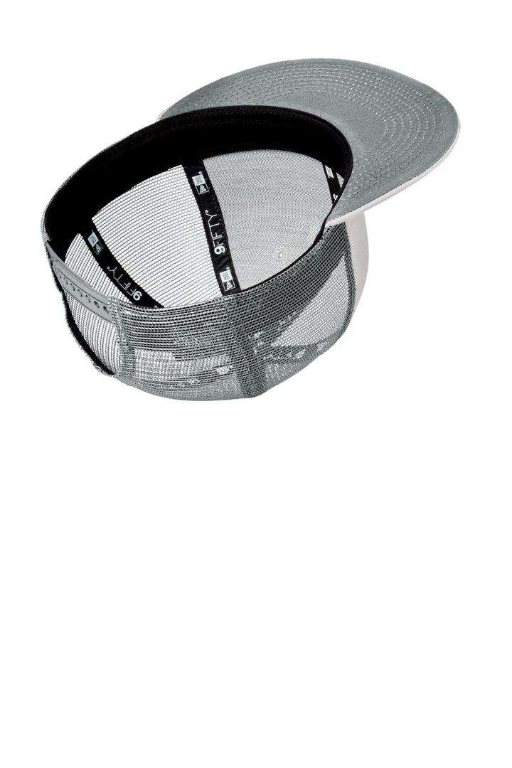 New Era Standard Fit Snapback Trucker Cap NE4030 — Grey/ Graphite — front