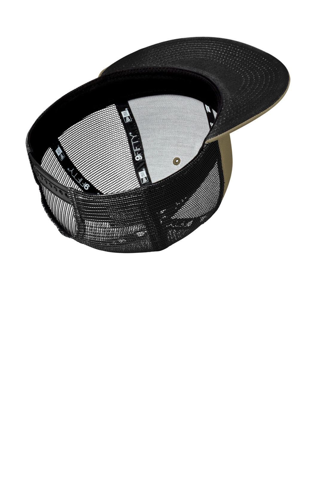 New Era Standard Fit Snapback Trucker Cap NE4030 — Olive/ Black — front