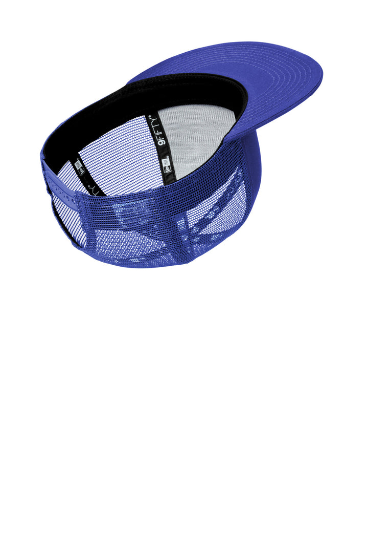 New Era Standard Fit Snapback Trucker Cap NE4030 — Royal/ Royal — front