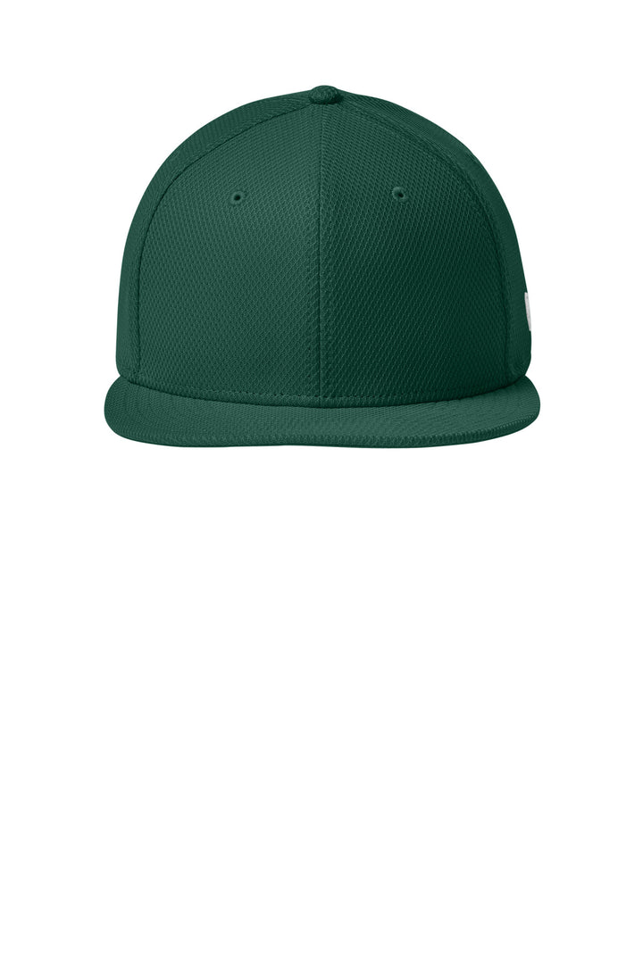 New Era  Original Fit Diamond Era Flat Bill Snapback Cap. NE404 — Flag Dark Green — front