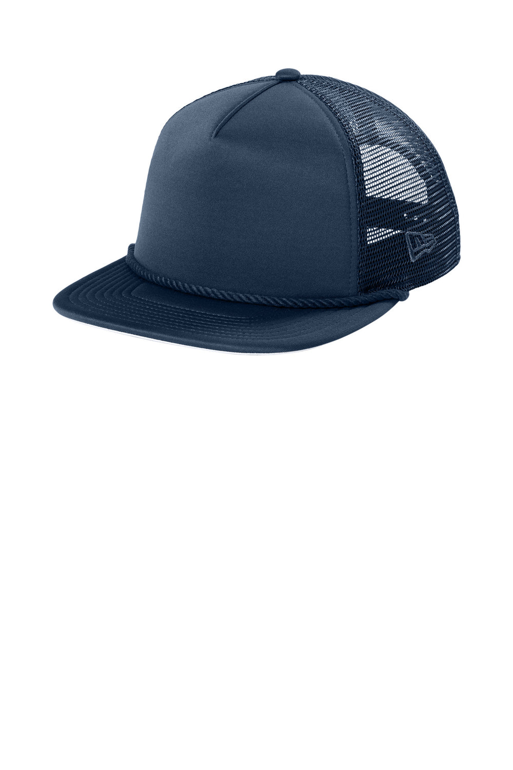 New Era Foam Rope Trucker Cap NE410 — Deep Navy — front