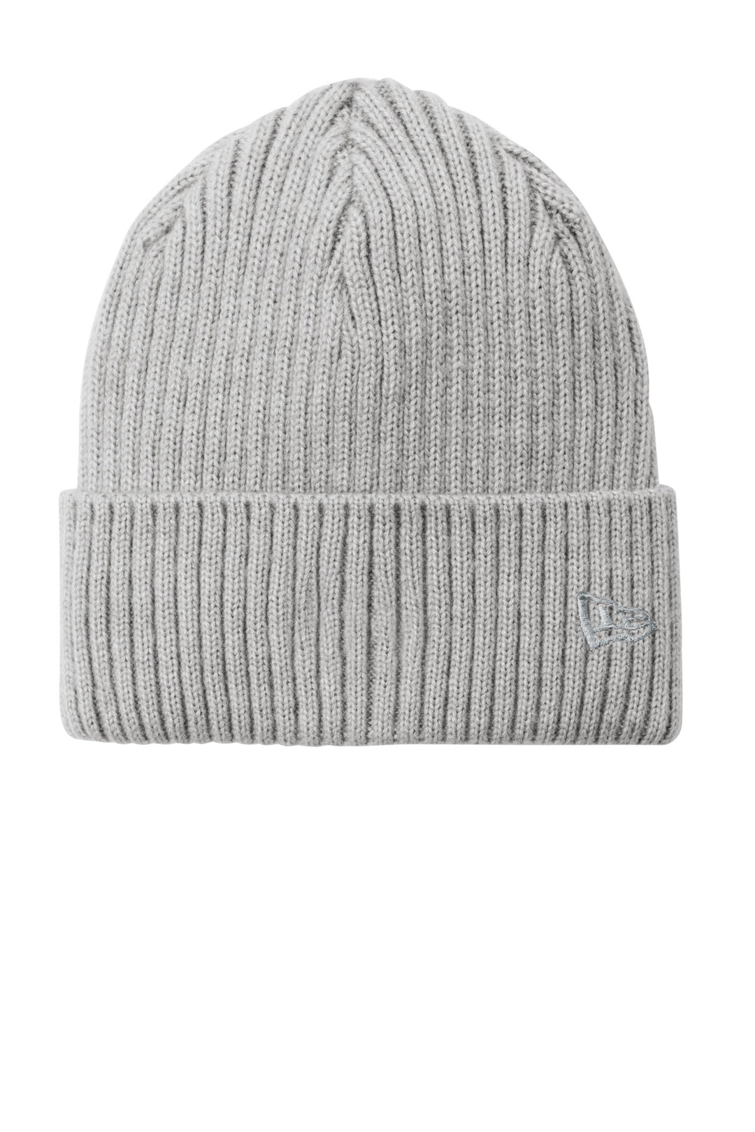 New Era Core Classic Cuff Beanie NE908 — Heather Grey — front