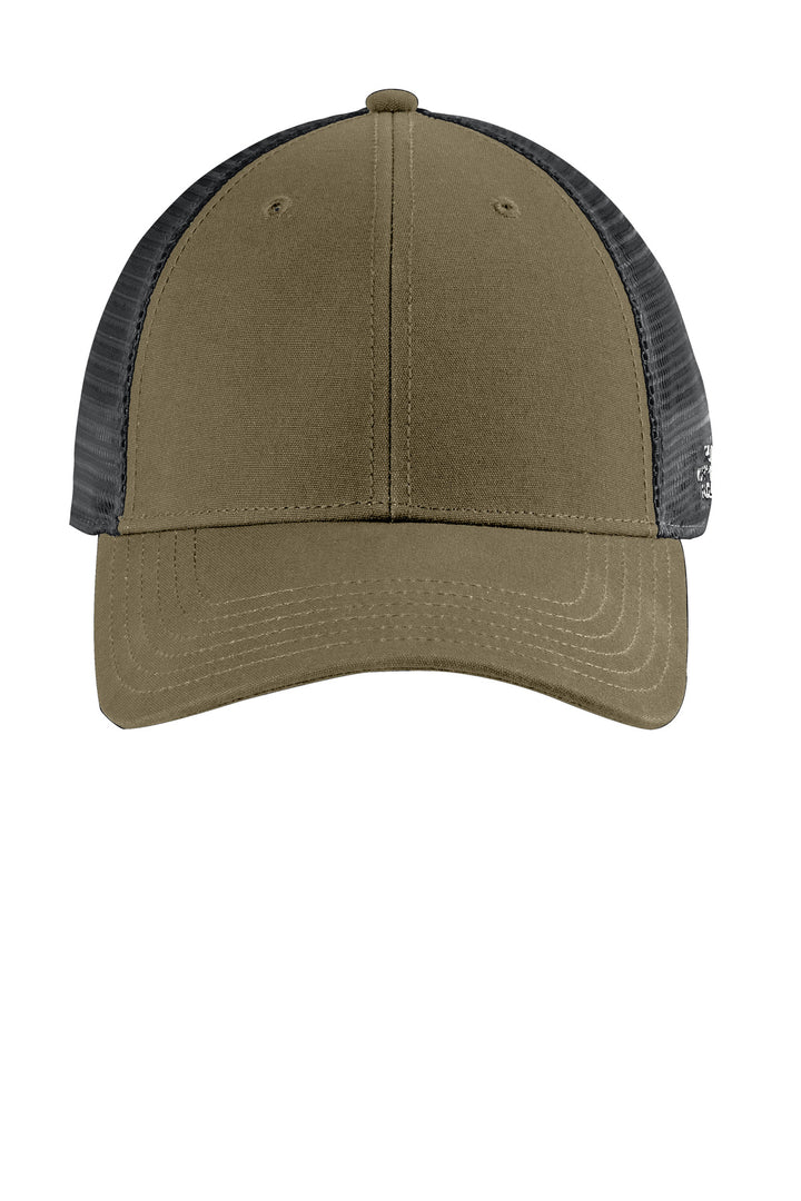 The North Face  Ultimate Trucker Cap. NF0A4VUA — Burnt Olive Green/ Asphalt Grey — front