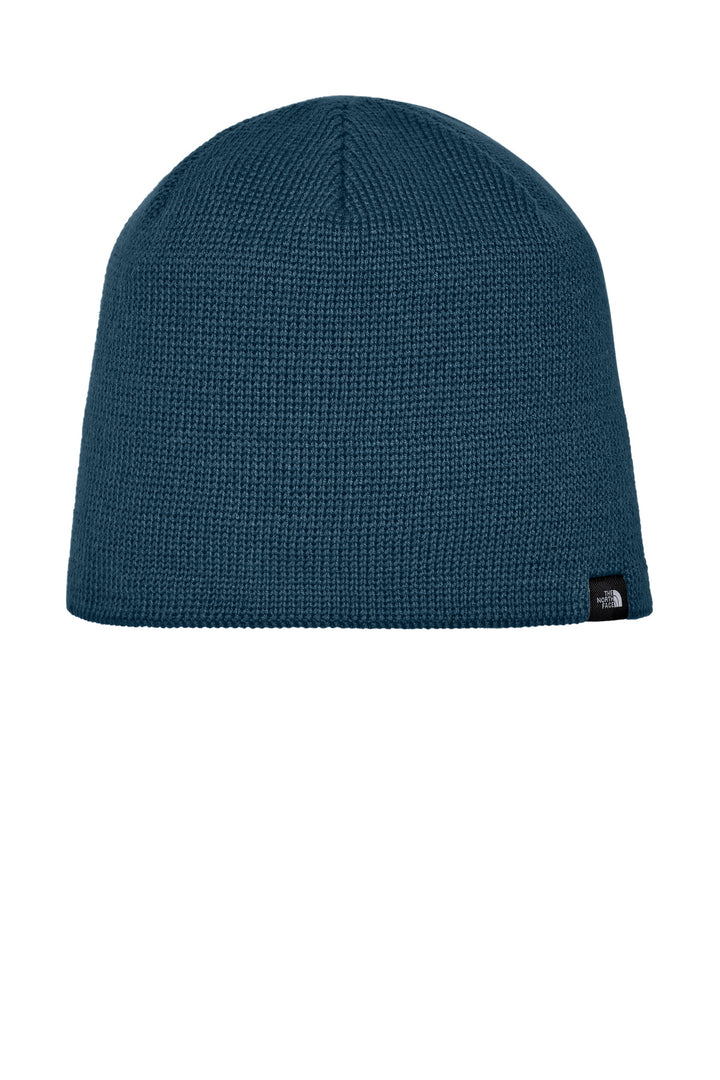 The North Face  Mountain Beanie. NF0A4VUB — Blue Wing — front