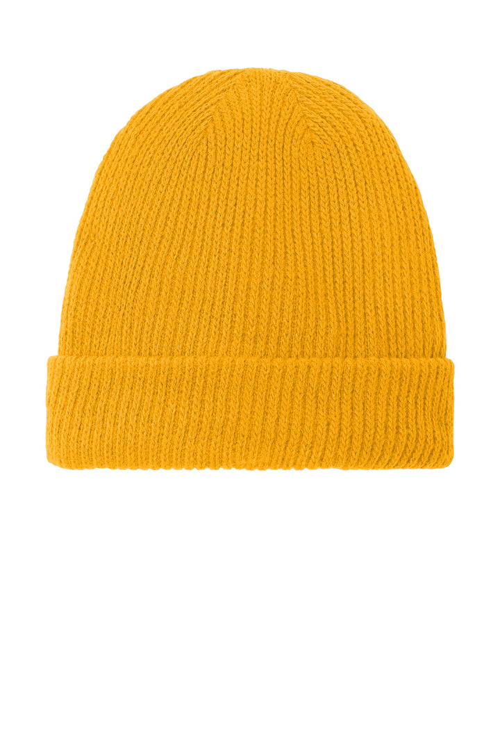 The North Face Circular Rib Beanie NF0A7RGH — TNF Yellow — front