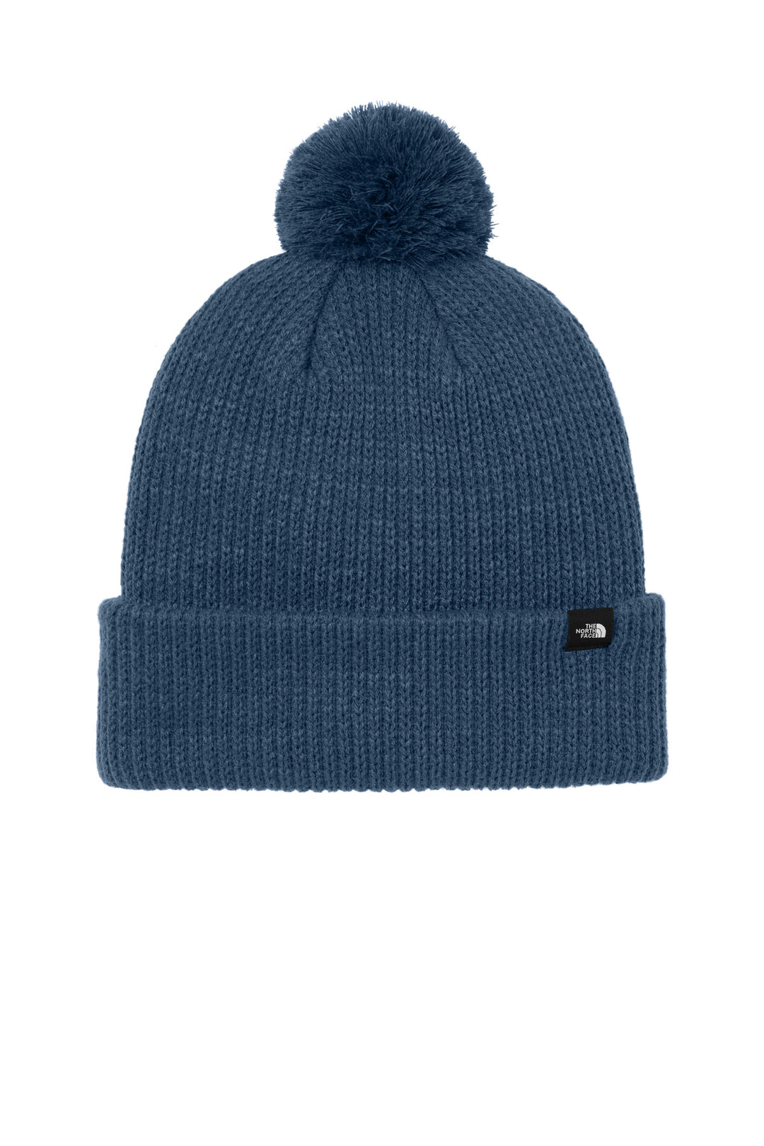 The North Face Pom Beanie NF0A7RGI — Shady Blue — front