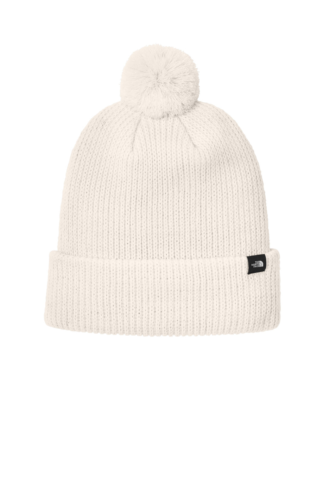 The North Face Pom Beanie NF0A7RGI — Vintage White — front