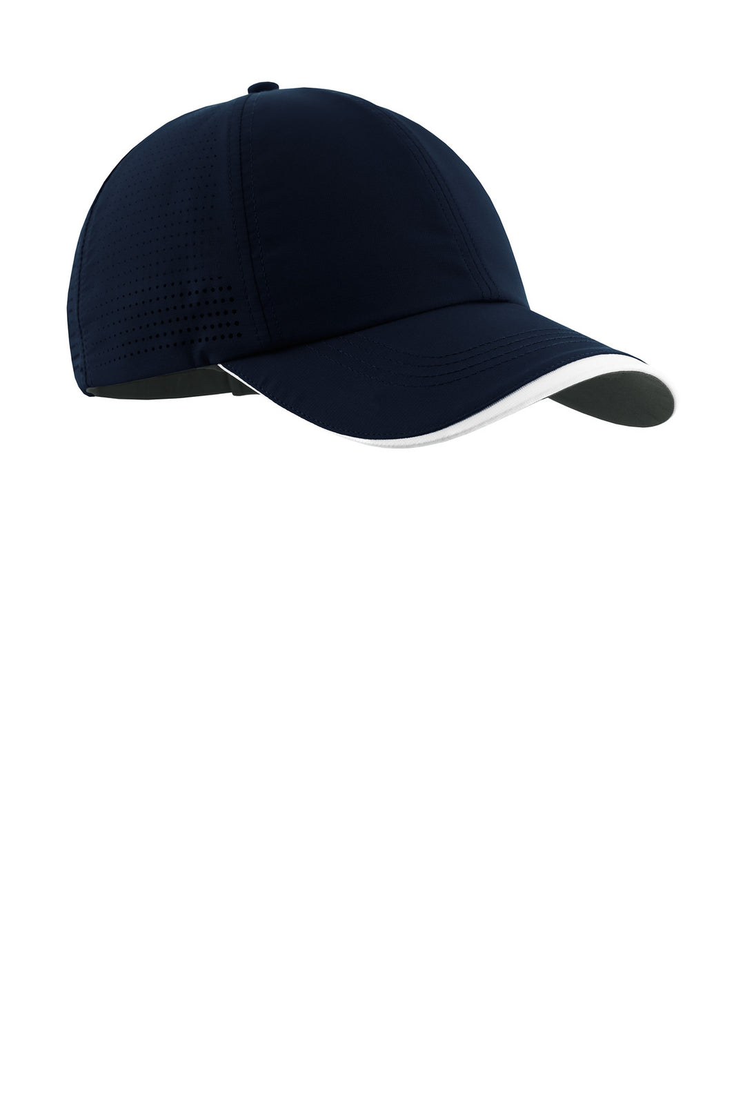 Nike Dri-FIT Perforated Performance Cap NKFB6445 — Navy/ White — front