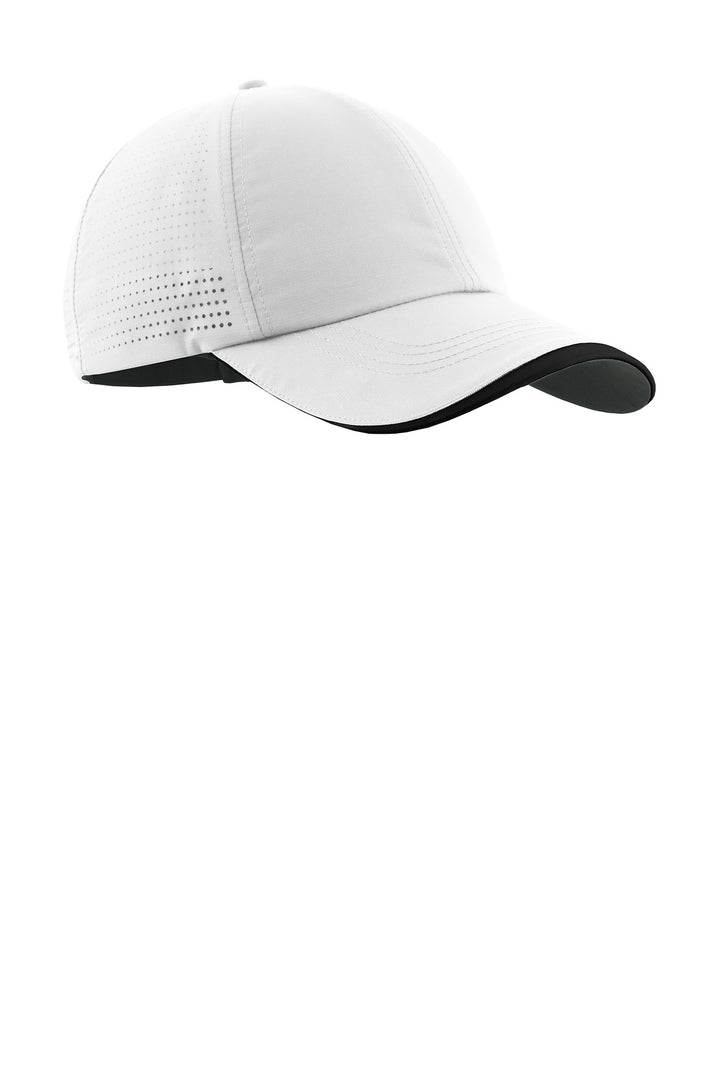 Nike Dri-FIT Perforated Performance Cap NKFB6445 — White/ Black — front