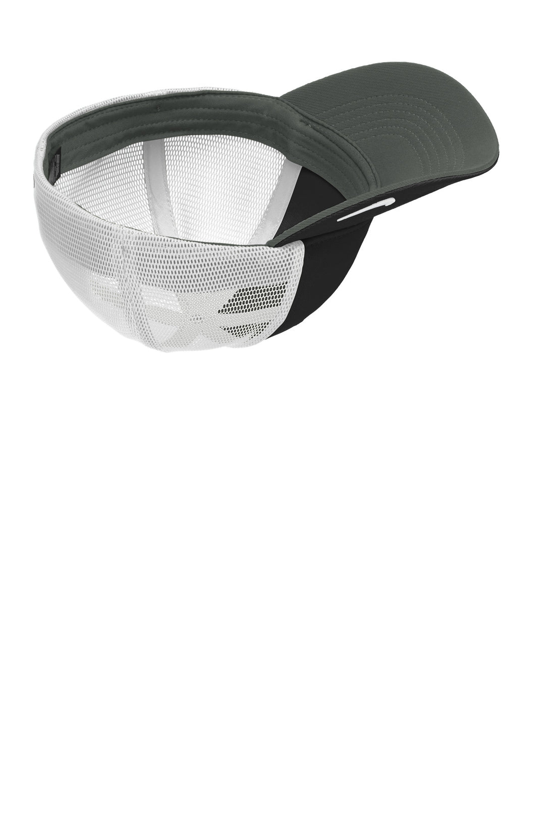 Nike Stretch-to-Fit Mesh Back Cap NKFB6448 — Black/ White — front