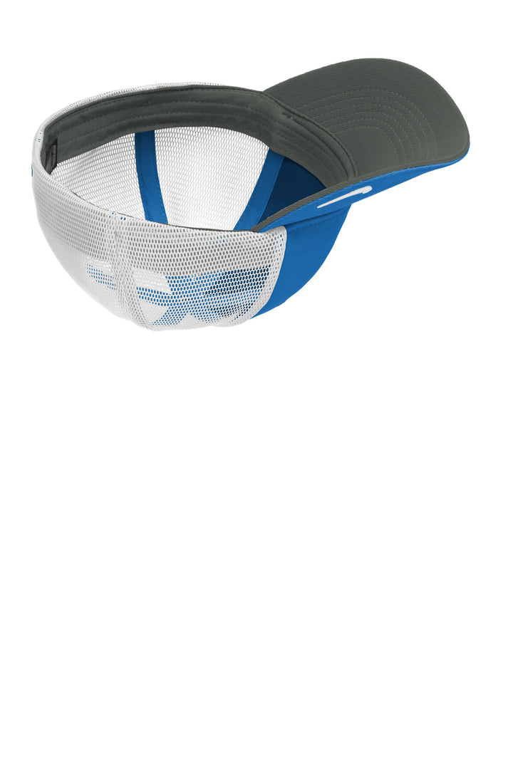 Nike Stretch-to-Fit Mesh Back Cap NKFB6448 — Gym Blue/ White — front