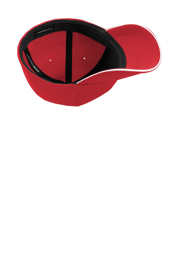 Nike Dri-FIT Stretch Mesh Sandwich Bill Cap NKFD9718 — University Red/ White — front
