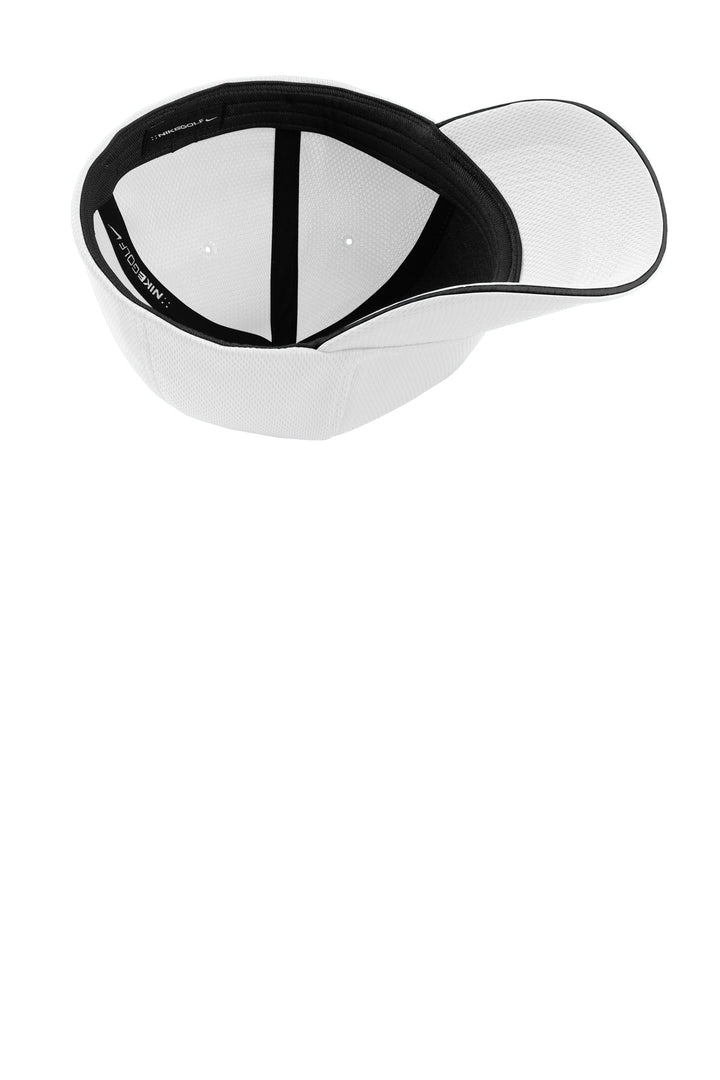 Nike Dri-FIT Stretch Mesh Sandwich Bill Cap NKFD9718 — White/ Black — front
