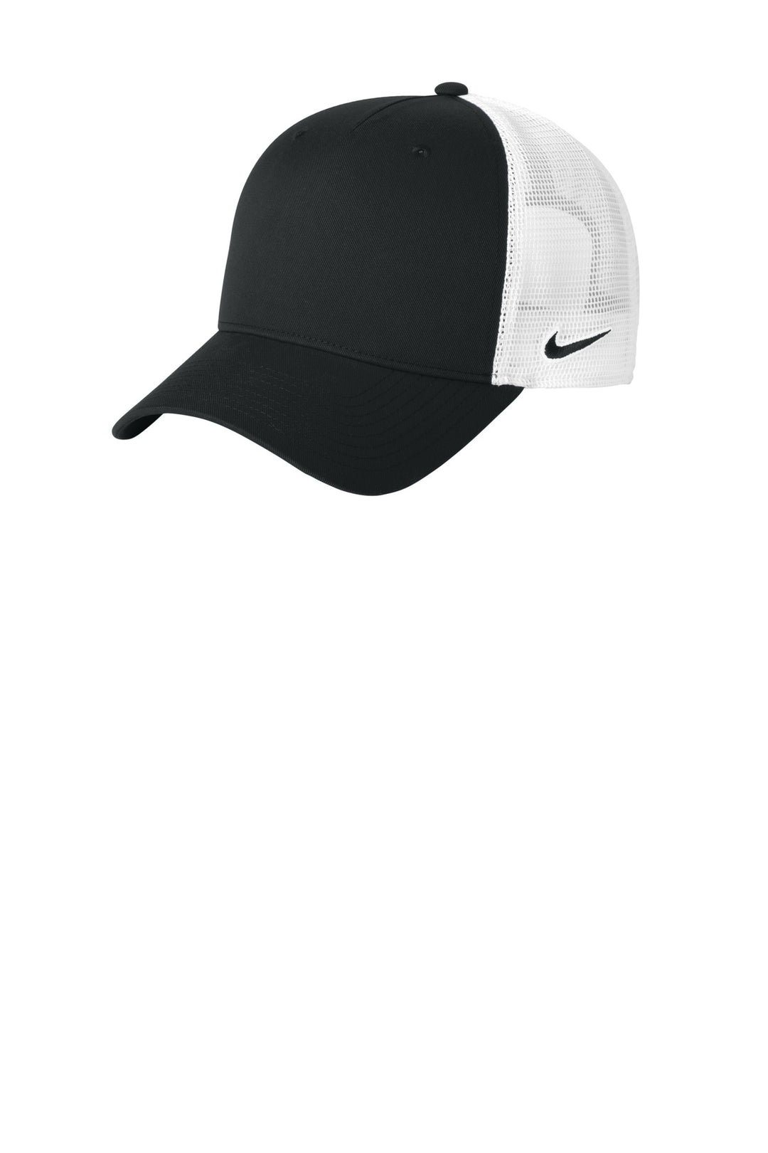Nike Snapback Mesh Trucker Cap NKFN9893 — Black/ White — front