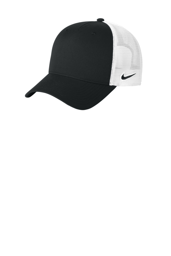 Nike Snapback Mesh Trucker Cap NKFN9893 — Black/ White — front