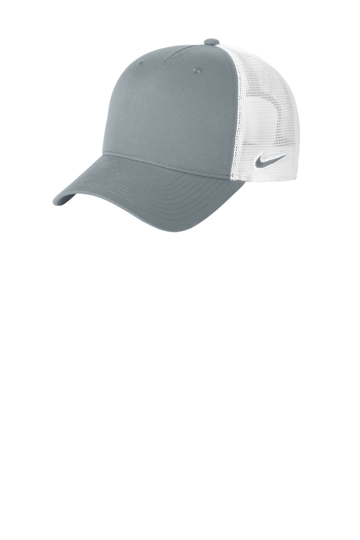 Nike Snapback Mesh Trucker Cap NKFN9893 — Cool Grey/ White — front