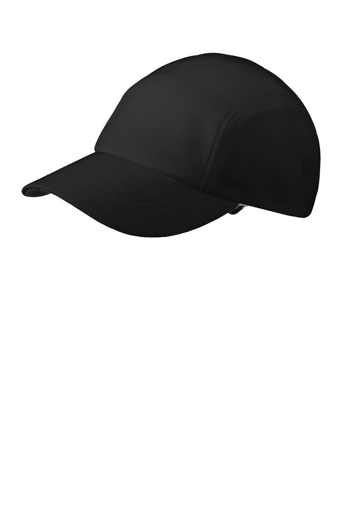 OGIO Stride Mesh Cap. OE653 — Blacktop — front