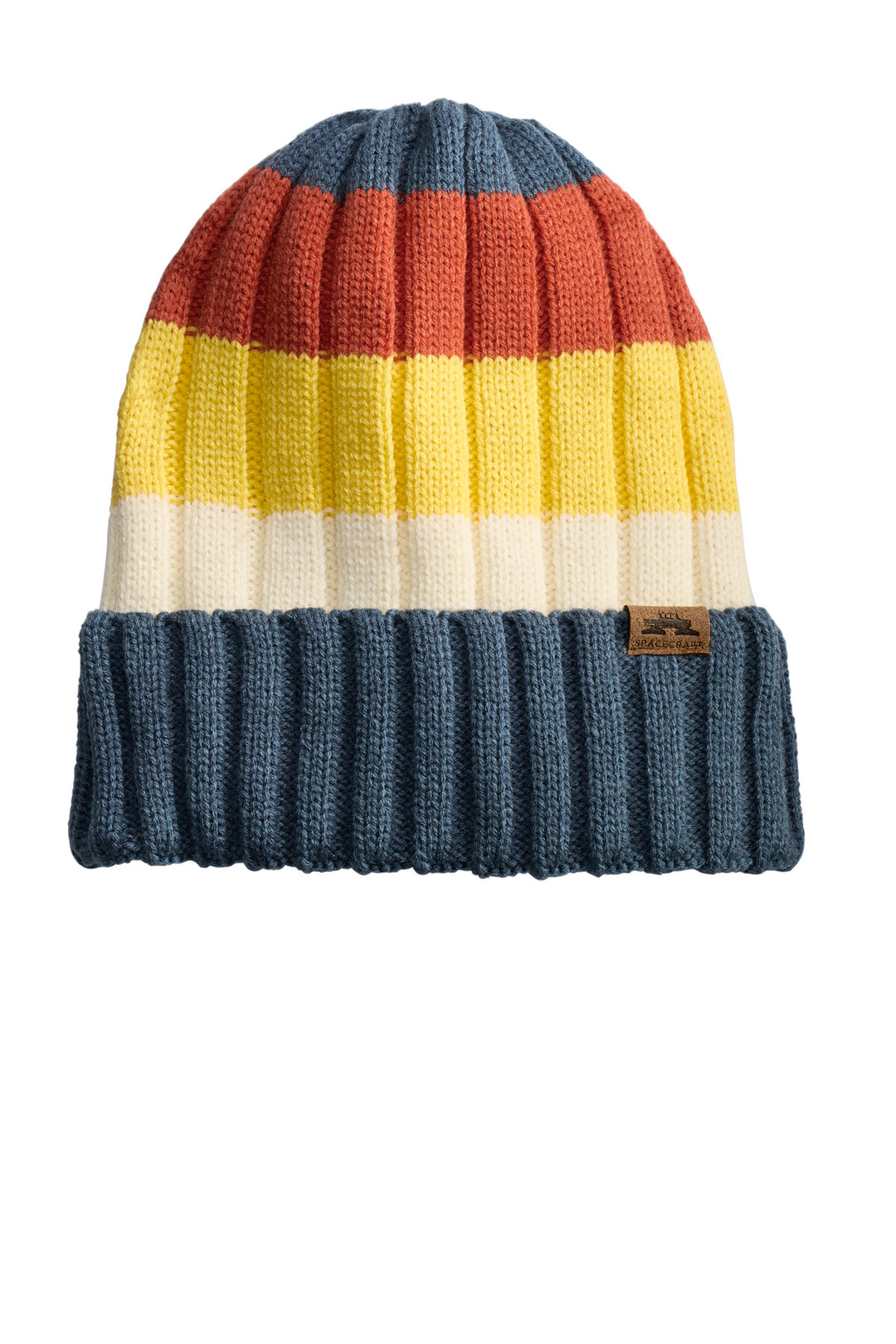 LIMITED EDITION Spacecraft Throwback Beanie SPC10 — Blue Stripe — front