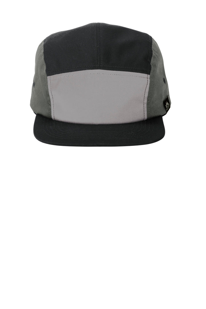 LIMITED EDITION Spacecraft Colorblock Cap SPC6 — Black/ Charcoal/ Gray — front