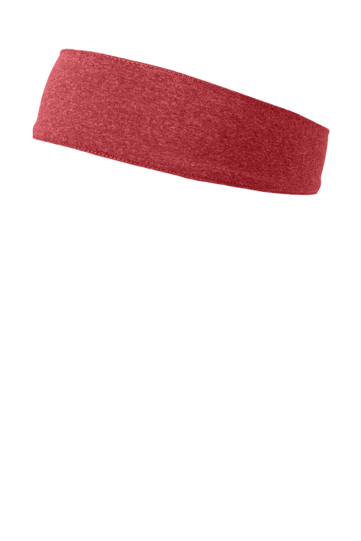 Sport-Tek  Contender  Headband. STA46 — Scarlet Heather — front