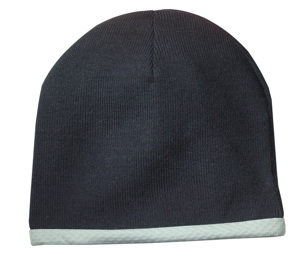 Sport-Tek Performance Knit Cap. STC15 — Black — front