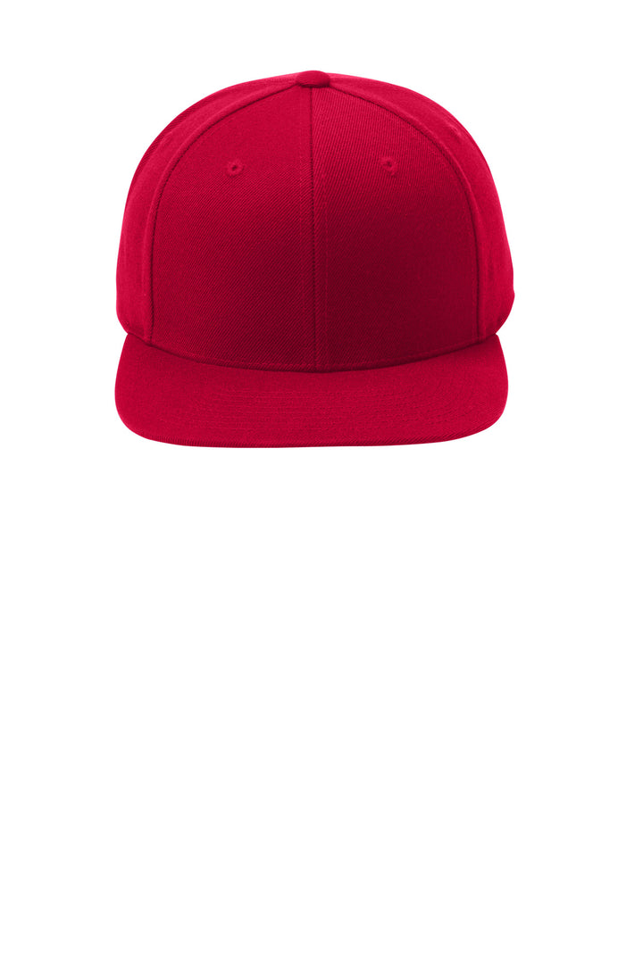 Sport-Tek YP Classics Flat Bill Snapback Cap. STC19 — Deep Red — front