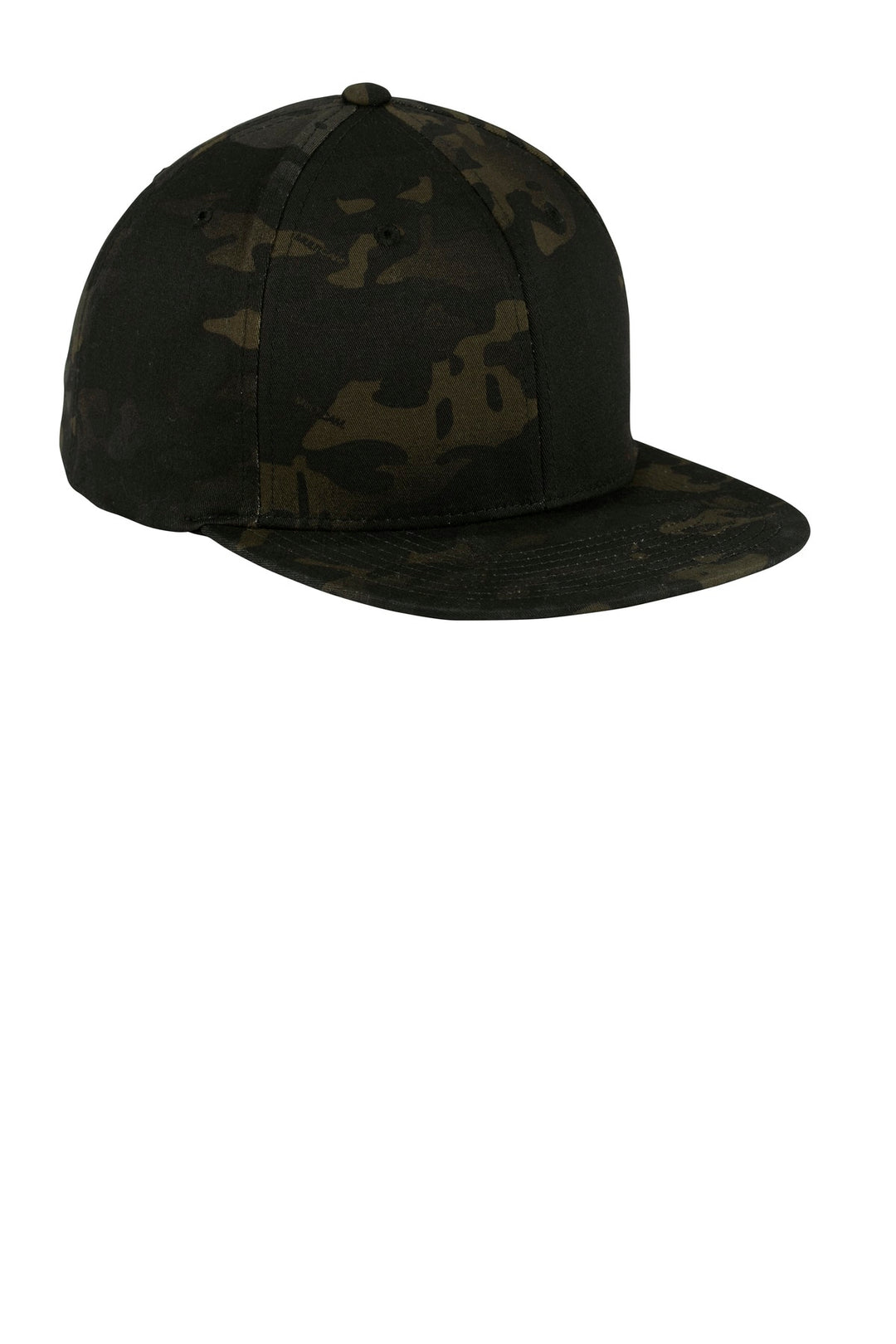 Sport-Tek YP Classics Flat Bill Snapback Cap. STC19 — Multicam Black — front
