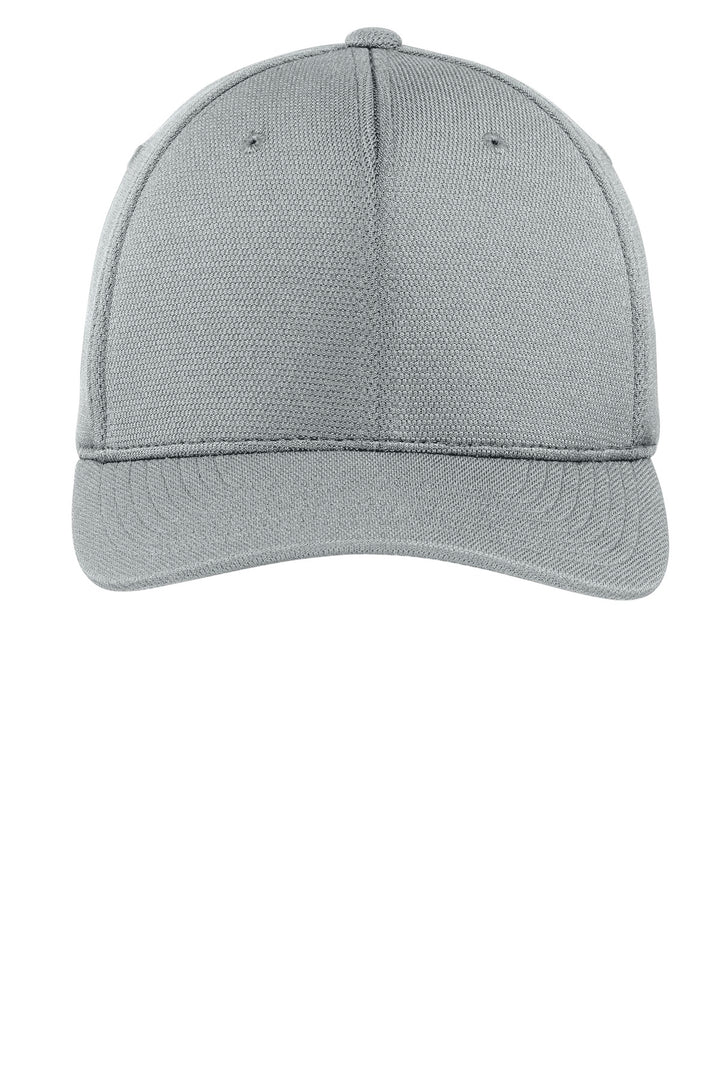 Sport-Tek Flexfit Cool &amp; Dry Poly Block Mesh Cap. STC22 — Grey Heather — front