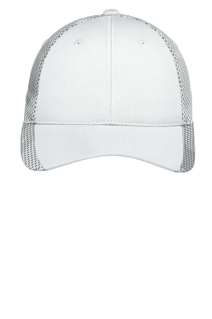 Sport-Tek CamoHex Cap. STC23 — White — front