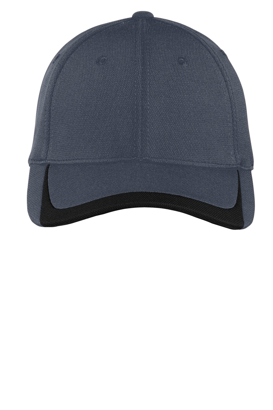 Sport-Tek Pique Colorblock Cap. STC24 — Graphite/ Black — front