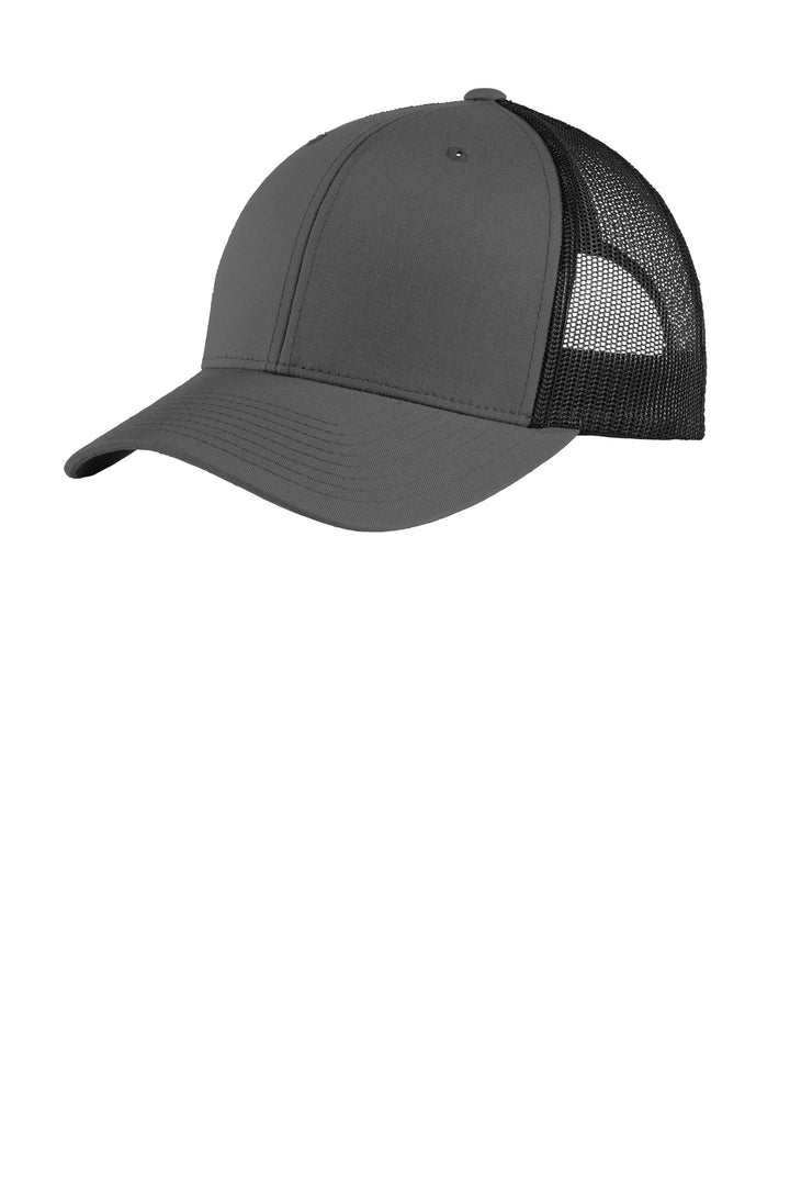 Sport-Tek YP Classics Retro Trucker Cap. STC39 — Graphite/ Black — front
