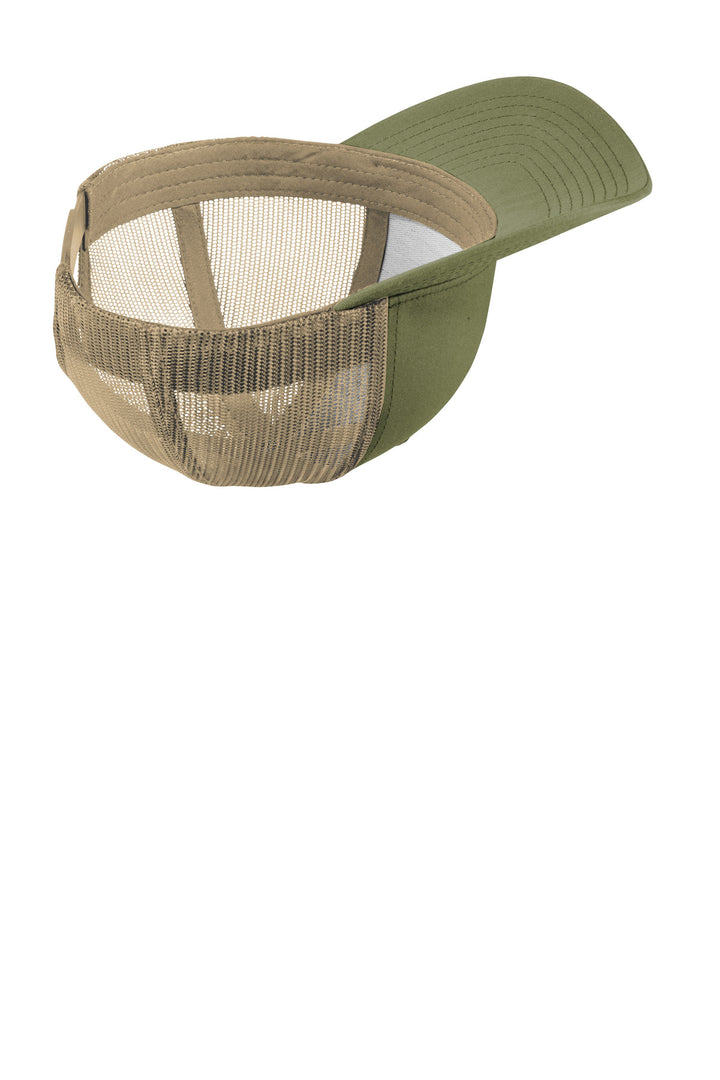 Sport-Tek YP Classics Retro Trucker Cap. STC39 — Olive/ Khaki — front