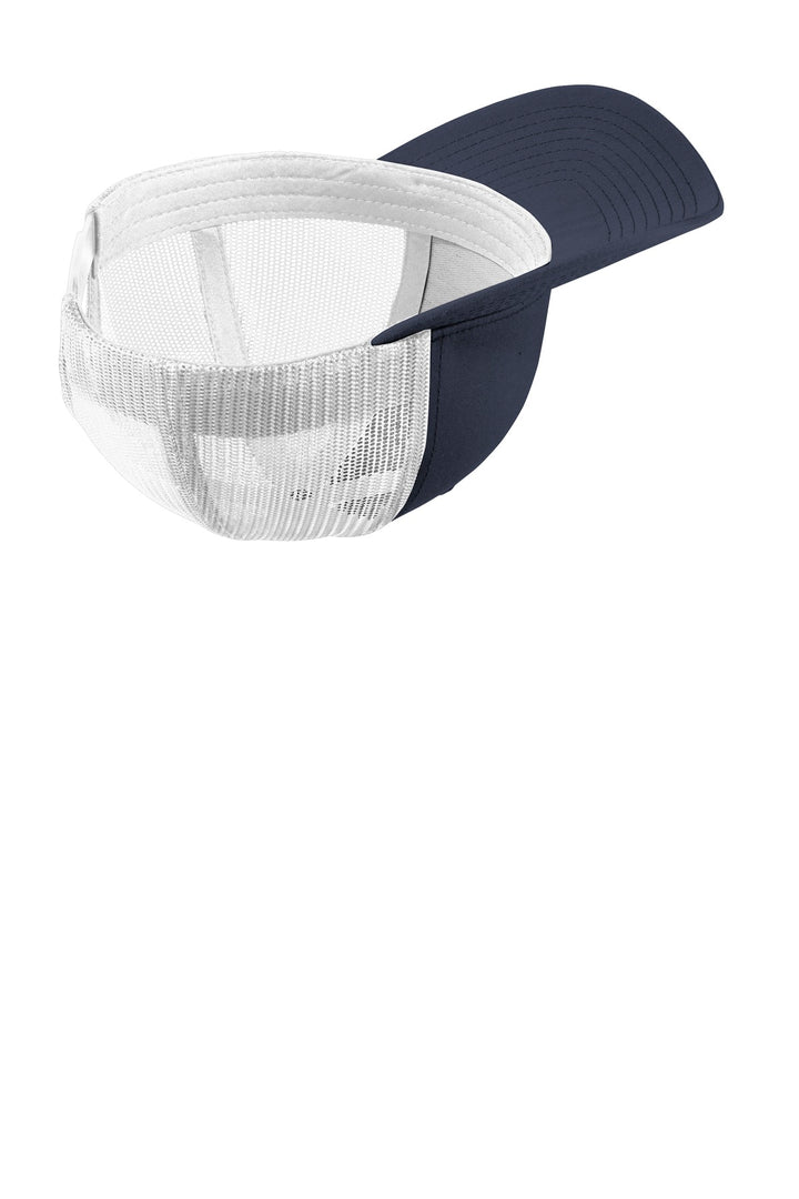 Sport-Tek YP Classics Retro Trucker Cap. STC39 — True Navy/ White — front
