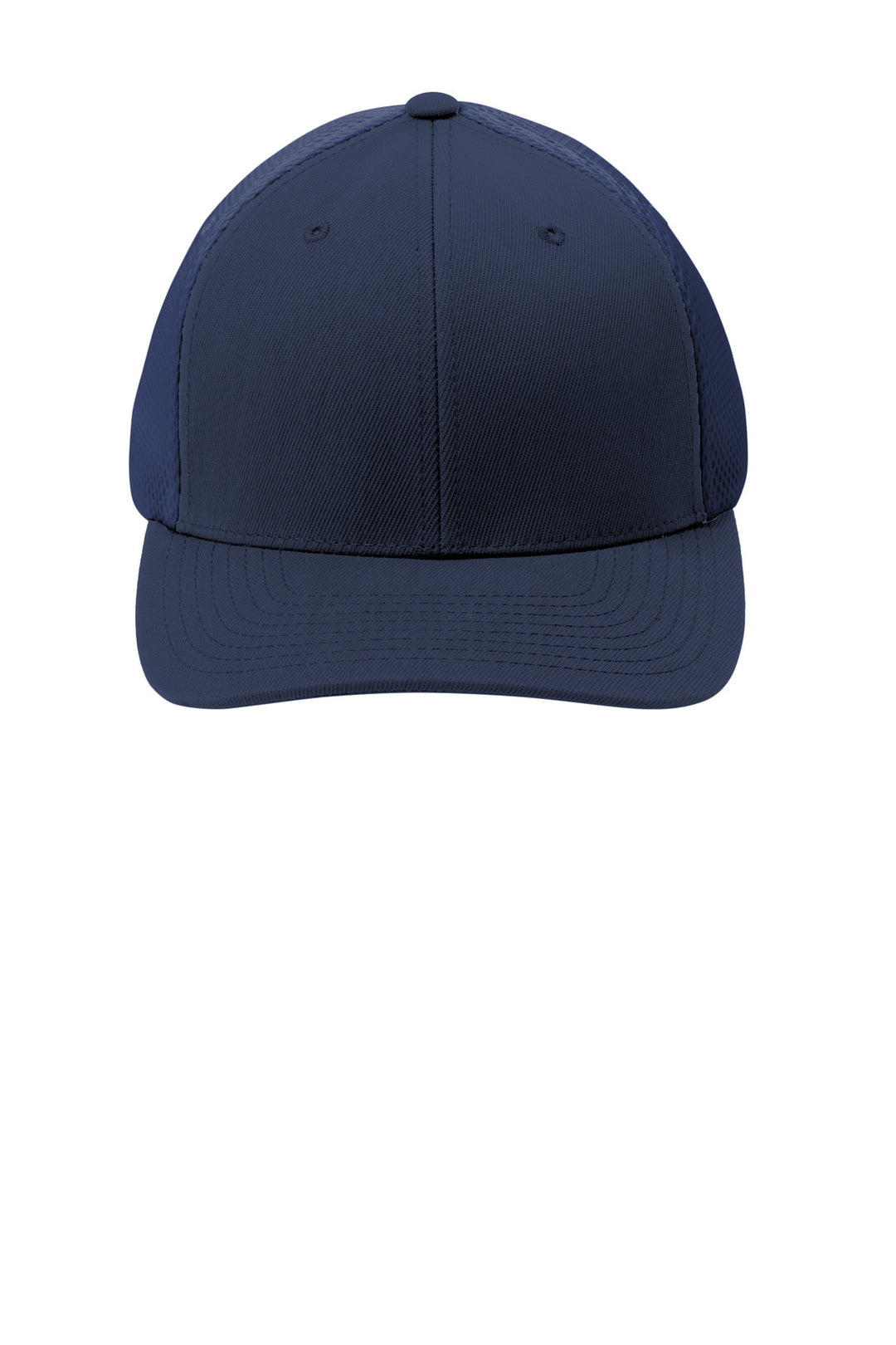 Sport-Tek  Flexfit  Air Mesh Back Cap. STC40 — True Navy/ True Navy — front
